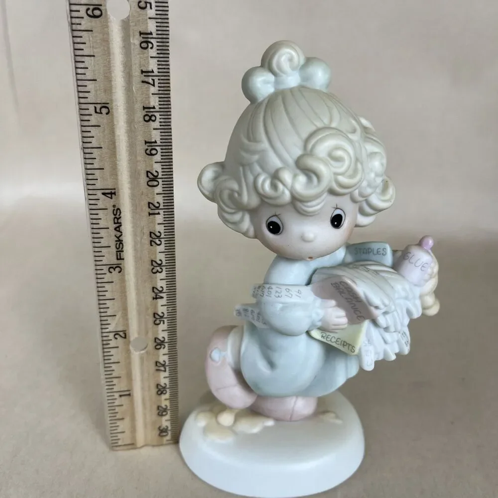 Precious Moments #521450 “Lord Help Me Stick To My Job” 1989 w/box EUC‎